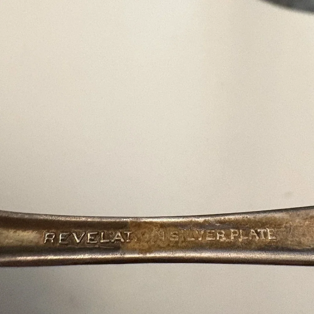 Vtg Revelation Silver Plate MCM Pierced Pie‎ Cake Desert Server Precious Flower